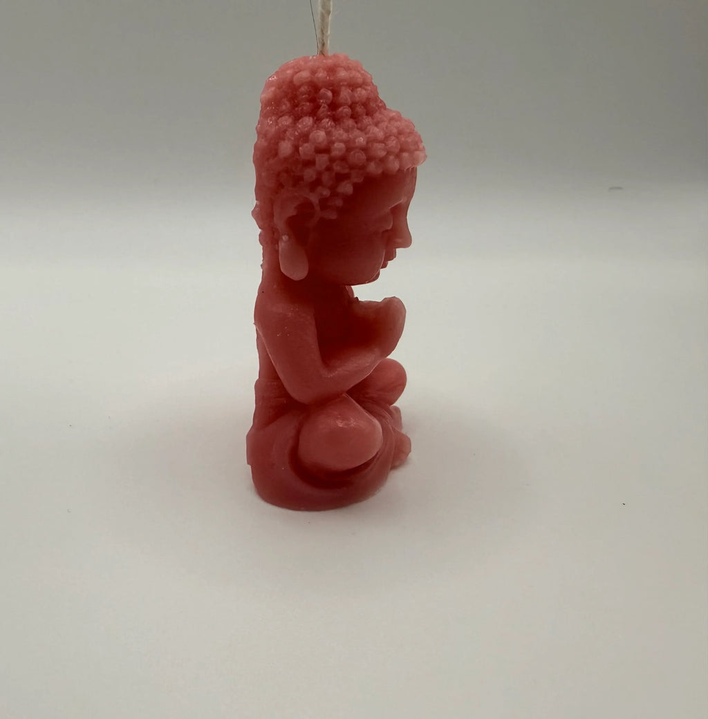 Blessed Buddha Prayer or Meditation Molded Candle for Serenity Home Decor Spiritual Gift